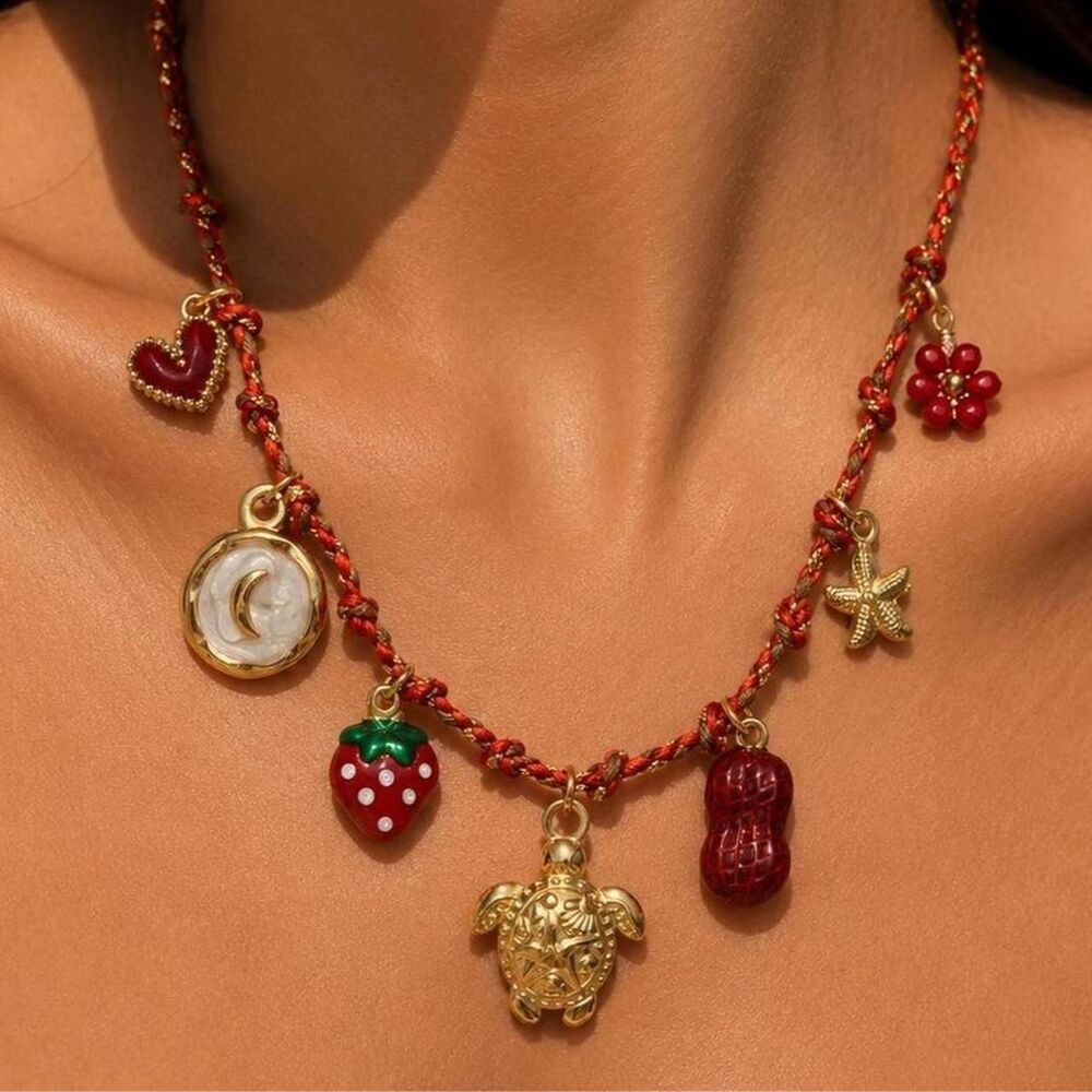 Strawberry necklace D49